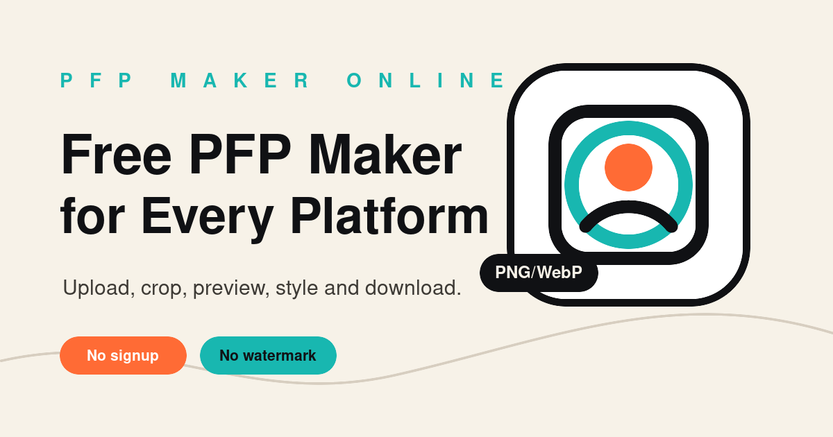 Free PFP Maker - Create Profile Pictures Online, No Sign Up